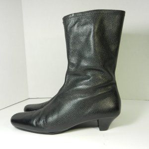 EDDIE BAUER Black Leather Mid Calf Boot - 9